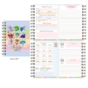Kit Agenda Divertidamente - Arquivo Digital